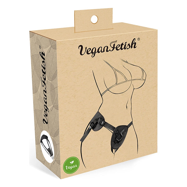 Vegan Fetish strap-on harness with enhancer strap