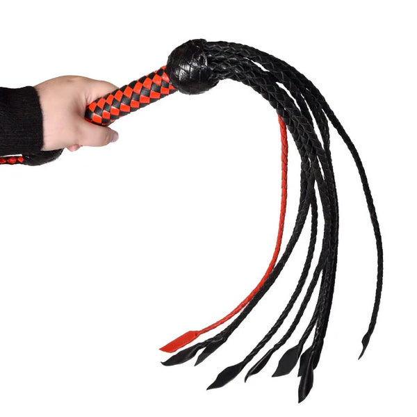 Prowler RED Short Handle Black & Red flogger