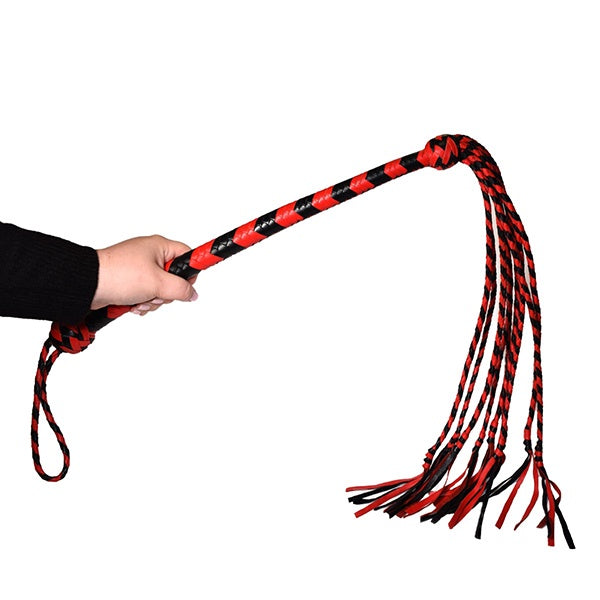 Prowler RED Long Handle Black & Red flogger