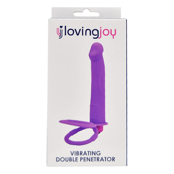 Loving Joy Double Penetrator cock ring with vibrator