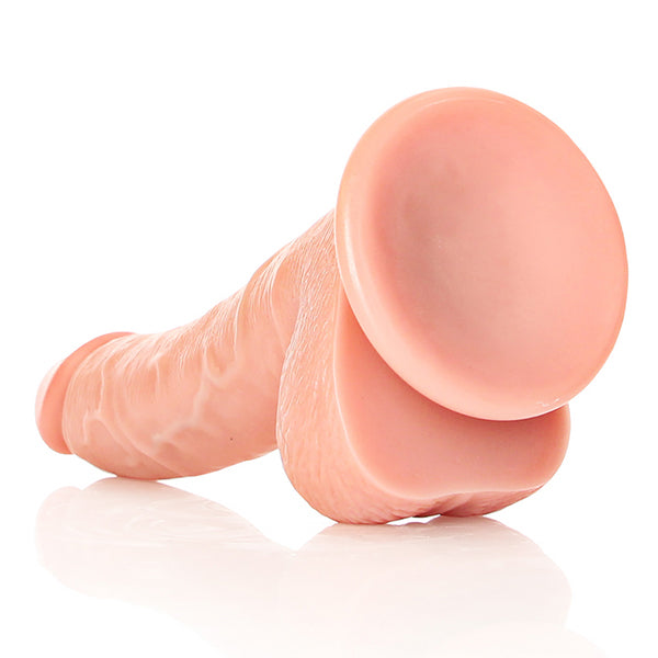 RealRock Curved 7" dildo with balls