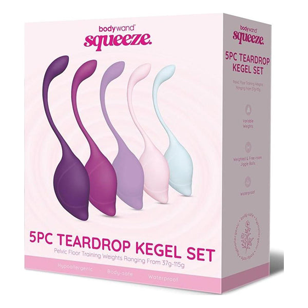 Bodywand Squeeze 5-piece teardrop kegel set