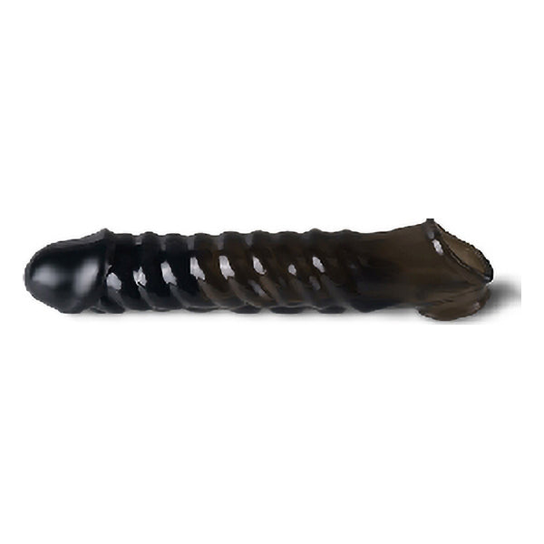 7½" Vibrating penis sleeve with single-speed bullet