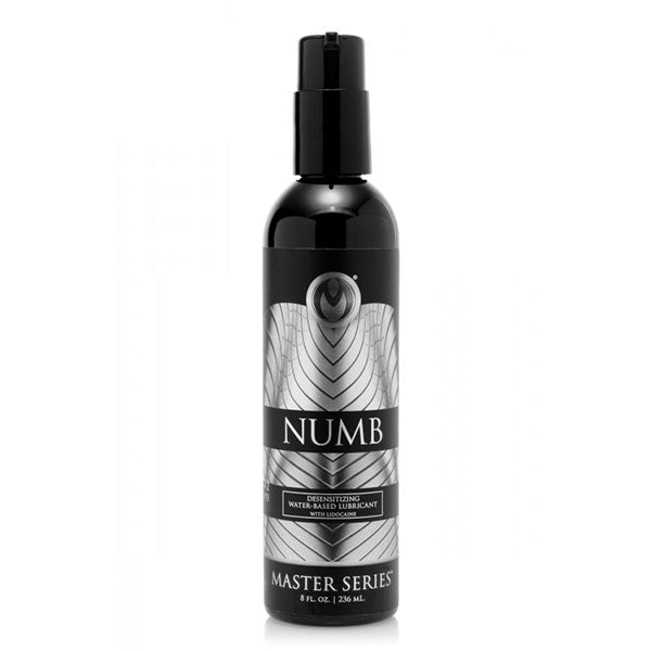 Master Series Numb desensitizing water-based lubricant with Lidocaine